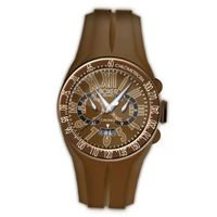 Boxer Milano Unisex Quartz with Brown Dial Chronograph Display and Brown Rubber Strap BOX 48 CR BG