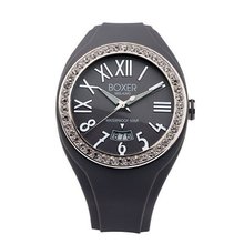 Boxer Milano Unisex Quartz with Grey Dial Analogue Display and Grey Rubber Strap BOX 40 Z GY