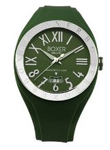 uBoxer Milano BOX 40 GREEN Roman Numerals Luminous Hunter Green Date 