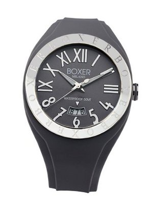 uBoxer Milano BOX 40 GREY Roman Numerals Luminous Grey Date 