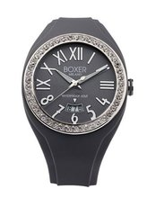 uBoxer Milano BOX 40Z GREY Zircons Roman Numerals Luminous Grey Date 