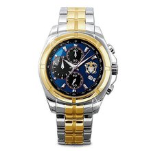 Engraved U.S. Navy Stainless Steel Chronograph