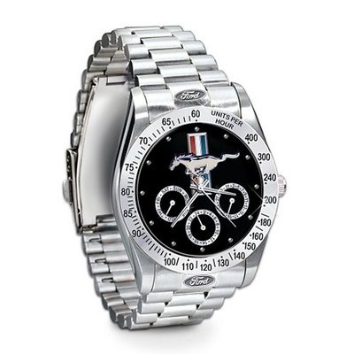 Ford Mustang Engraved Chronograph : Untamed American Spirit by The Bradford Exchange