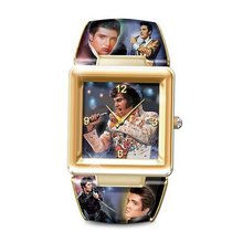 uBradford Exchange Elvis Presley Art Cuff : The King Of Rock 'N' Roll 
