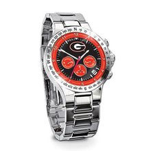 uBradford Exchange Georgia Bulldogs Stainless Steel Chronograph Collector's 