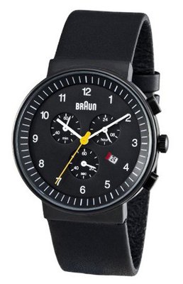 Braun BN0035BKBKG Classic Chronograph Analog Display Quartz Black