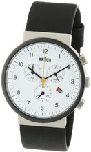 Braun BN0035WHSLBKG Classic Chronograph Analog Display Quartz Black