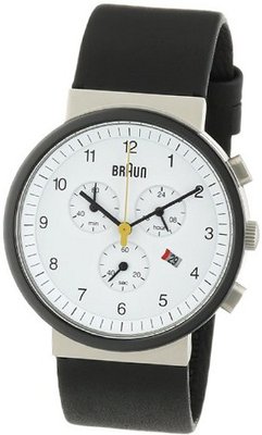 Braun BN0035WHSLBKG Classic Chronograph Analog Display Quartz Black