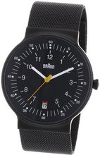 Braun BN0082BKBKMHG Classic Mesh Analog Display Quartz Black