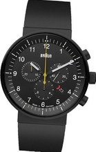Braun BN0095BKBKBKG Prestige Chronograph Analog Display Swiss Quartz Black