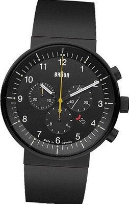 Braun BN0095BKBKBKG Prestige Chronograph Analog Display Swiss Quartz Black