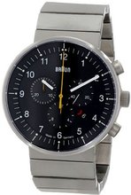 Braun BN0095BKSLBTG Prestige Chronograph Analog Display Swiss Quartz Silver