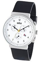 Braun Chronograph White Face 40mm