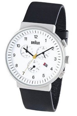 Braun Chronograph White Face 40mm