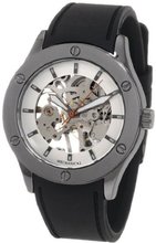 Breda 1450_gun/black "Addison" Mechanical See-Through Silicone Band