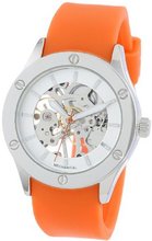 Breda 1450_Orange "Addison" Mechanical See-Through Rubber Strap