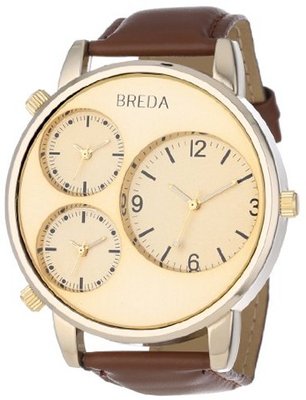 Breda 1627-Gold Mitchell Multi Time Zone