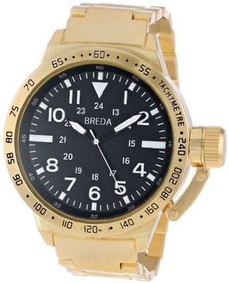 Breda 1639-gold "Sean" Gold-Tone Metal Oversized Bracelet