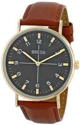 Breda 1646B Analog Display Quartz Brown