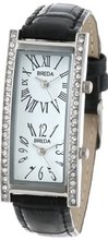 Breda 2185_blk Black Nicola Dual Time Zone Classic faux leather