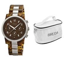 Breda 2310-tortsilv.coscase Dakota Tort And Silver Two-Tone with Cosmetic Bag Set