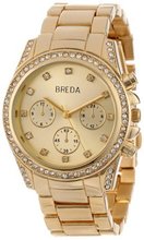 Breda 2358-gold Khloe Mini Boyfriend Rhinestone Metal Runway