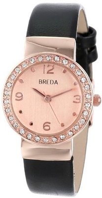 Breda 2368-Rosegold/Black Jennifer Rhinestone Mini Bezel Slim