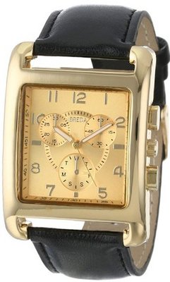 Breda 2371-black Natalia Modern Oversized Square Boyfriend faux leather