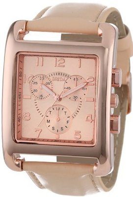 Breda 2371-nude Natalia Modern Oversized Square Boyfriend faux leather