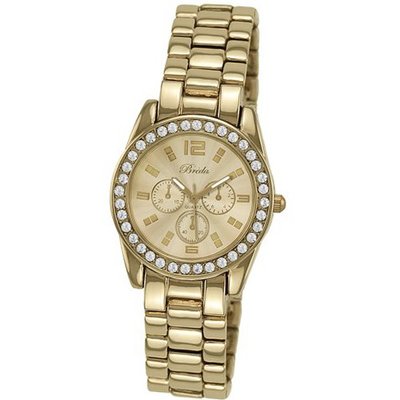 Breda 5188-gold Adele Mini Boyfriend Rhinestone Accented Bracelet