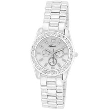 Breda 5188-white Adele Mini Boyfriend Rhinestone Accented Bracelet