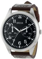 Breda 8164-brown/blkface Zach Oversized Pilot Style Faux Leather