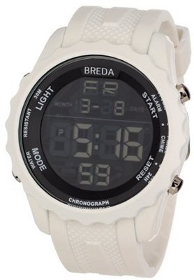 Breda 9303-White "Mason" White Rubber Digital