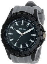 Breda 9308-grey Harvey Thick Black Bezel Rubber Band