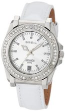 Breil Milano TW0797 Manta Crystal Bezel Date Patent Leather