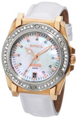 Breil Milano TW0850 Manta Ion-Plating Swarovski Crystal Bezel Mother-Of-Pearl Dial