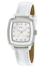 Breil 'Orchestra' Square Case Leather Strap