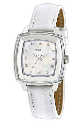 Breil 'Orchestra' Square Case Leather Strap