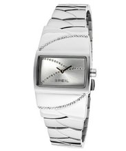 Syren White Swarovski Crystal Silver Dial Stainless Steel