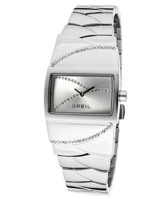 Syren White Swarovski Crystal Silver Dial Stainless Steel