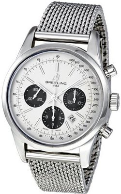 Breitling AB015212/G724SS Transocean 01 Silver Dial