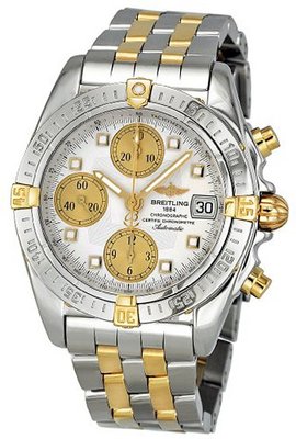 Breitling B1335812-G577TT Chrono Cockpit:Bi-Co Silver Dial