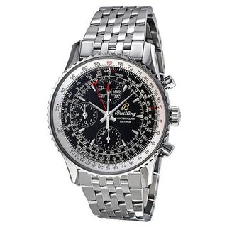Breitling Montbrillant Datora Automatic Chronograph Black Dial A2133012-BB58SS