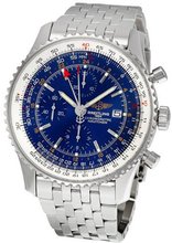 Breitling Navitimer World Blue Dial Stainless Steel A2432212-C651SS