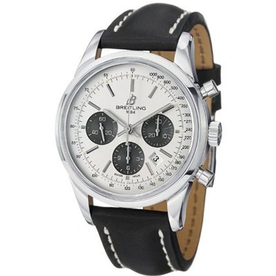 Breitling Transocean Chronograph Silver Dial Automatic AB015212/G724L2