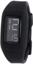 Breo Block Unisex Digital with LCD Dial Digital Display and Black Plastic Strap B-TI-BLK7