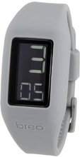 Breo Block Unisex Digital with LCD Dial Digital Display and Grey Plastic Strap B-TI-BLK9