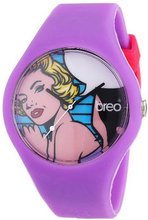 Breo Classic Girl's Quartz with Multicolour Dial Analogue Display and Purple Rubber Strap B-TI-CLCM2