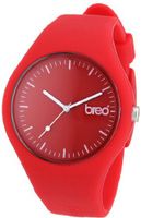 Breo Classic Unisex Quartz with Red Dial Analogue Display and Red Rubber Strap B-TI-CLC10