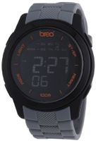 Breo Orb Ten Unisex Digital with Black Dial Digital Display and Grey Plastic or PU Strap B-TI-ORX97